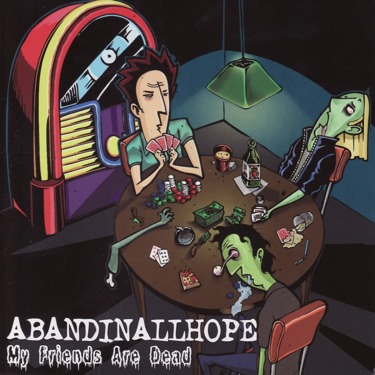 Official album cover art for the release My Friends Are Dead by Abandin All Hope