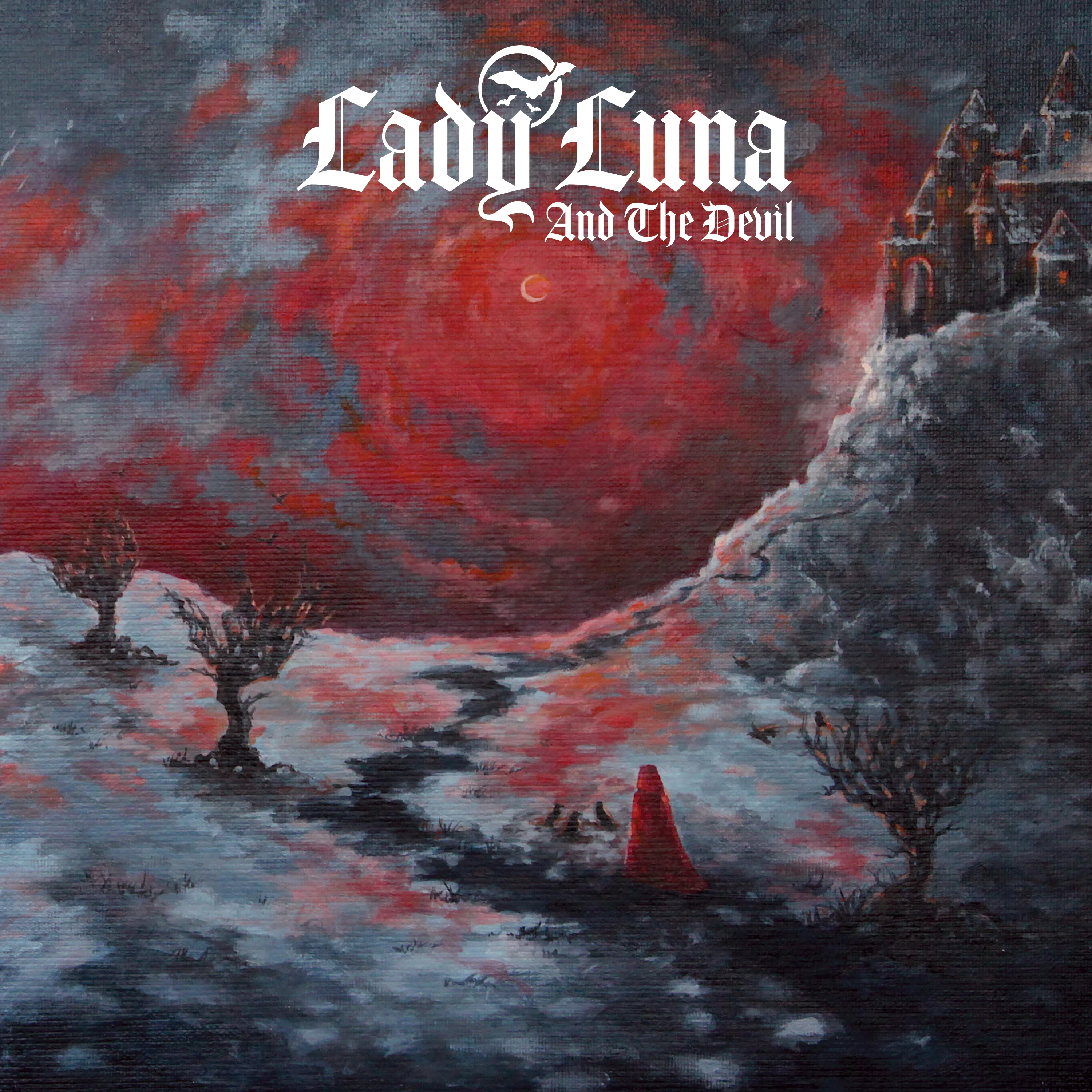Official album cover art for the release Vampiric Visions Vol. I: Living Blood by Lady Luna and the Devil