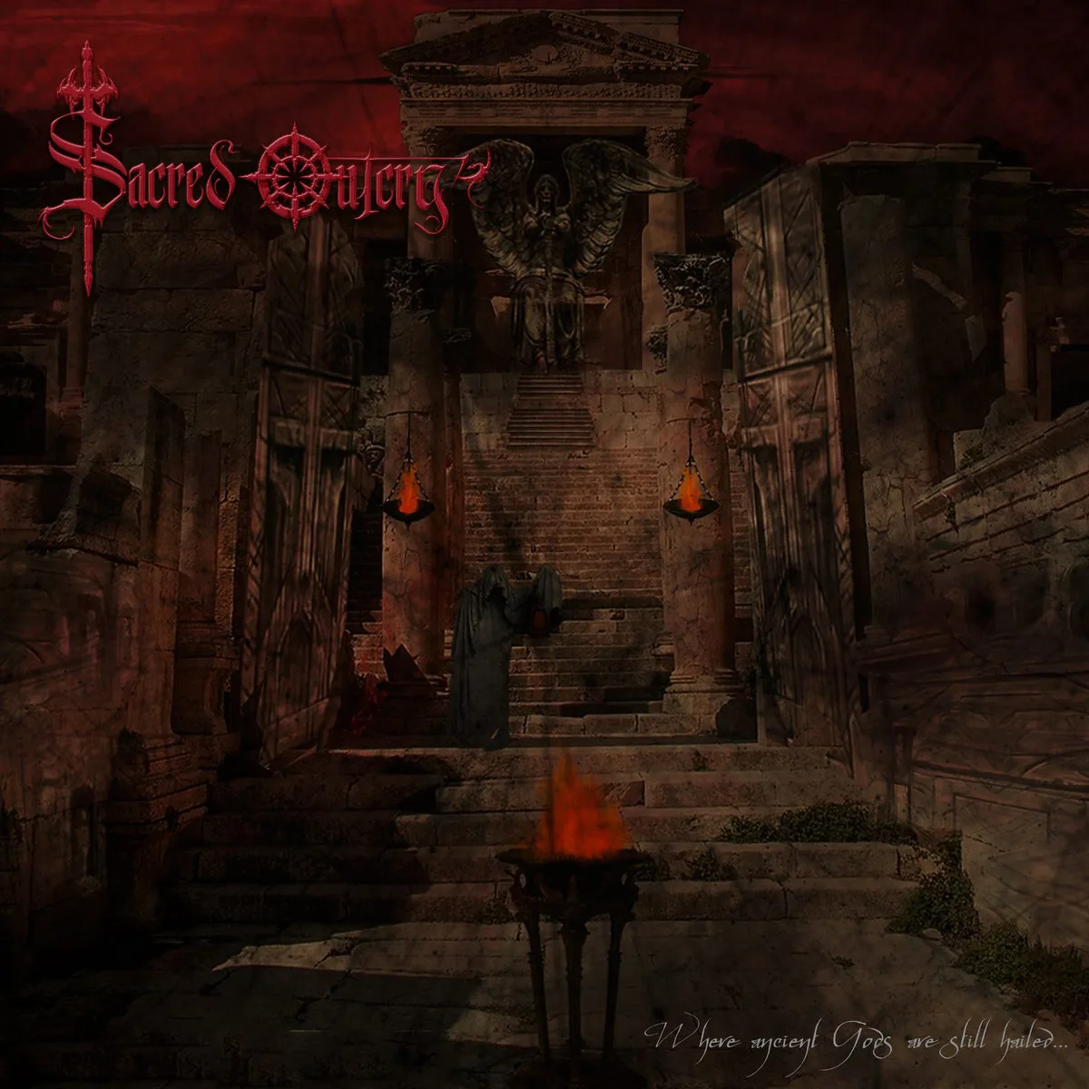 Official album cover art for the release Where Ancient Gods are Still Hailed - Digital Bonus by Sacred Outcry