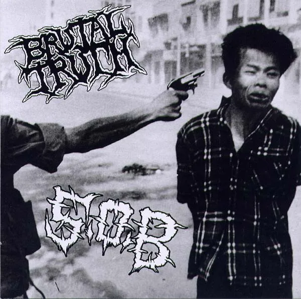 Official album cover art for the release Brutal Truth / S.O.B. by S.O.B.