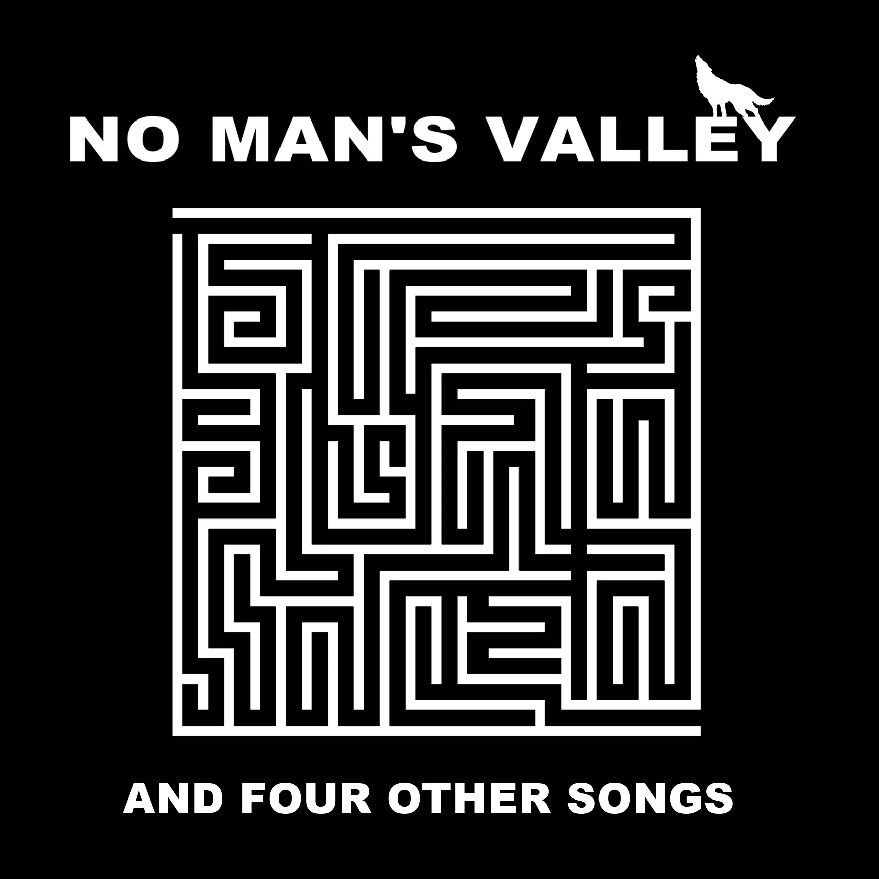 Official album cover art for the release And Four Other Songs by No Man’s Valley