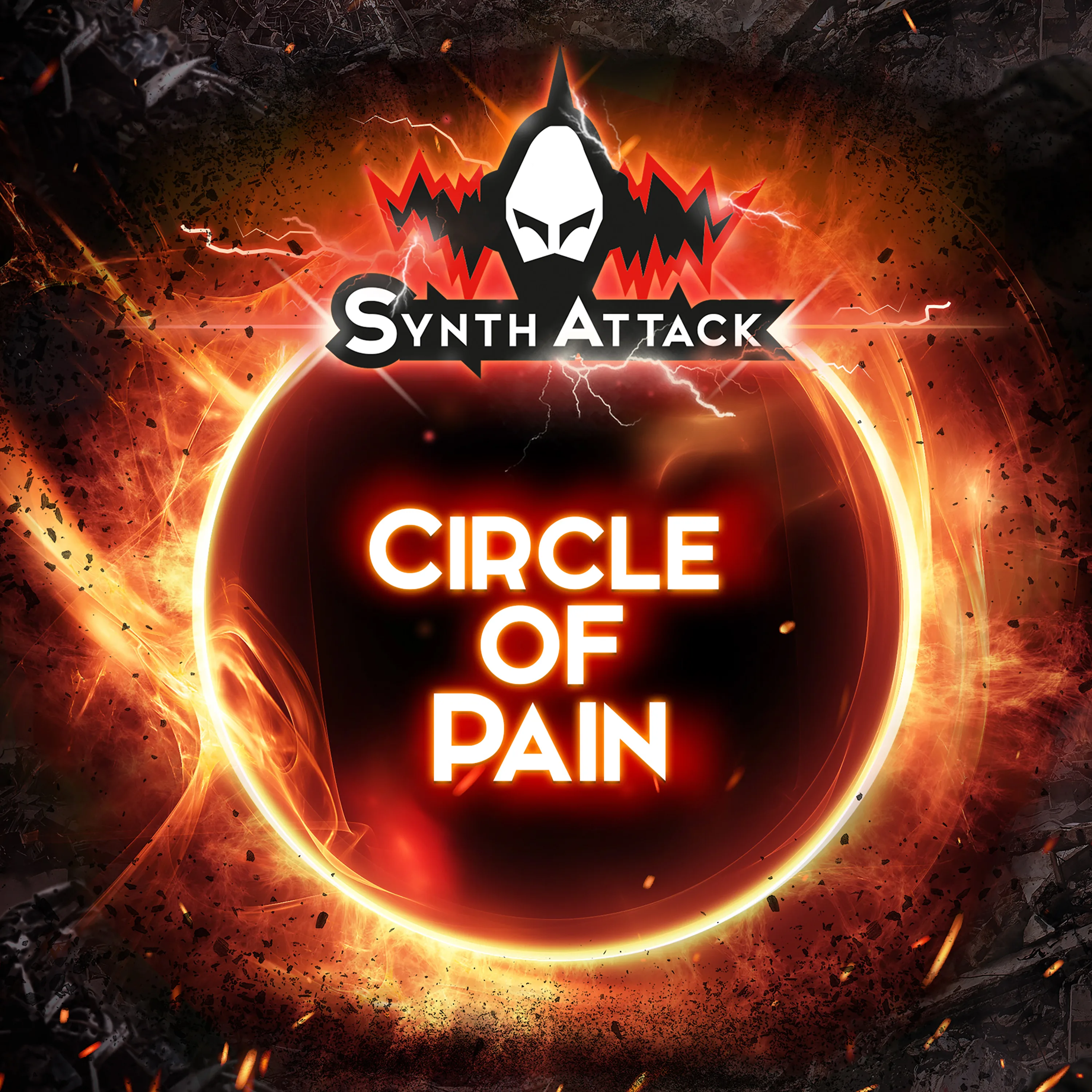 Official album cover art for the release Circle of Pain by SynthAttack