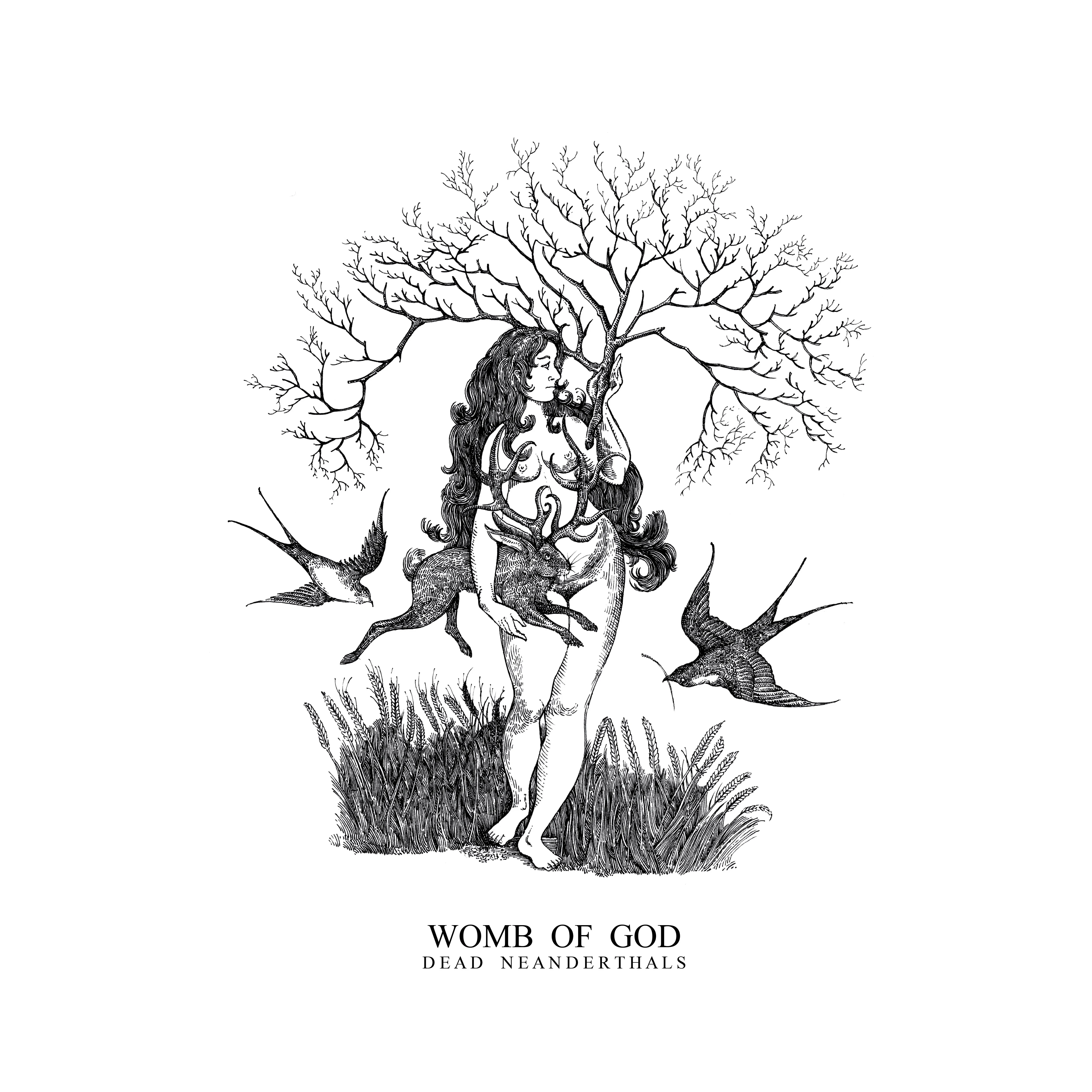 Official album cover art for the release Womb of God by Dead Neanderthals