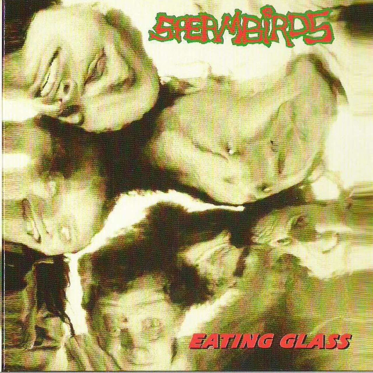Official album cover art for the release Eating Glass by Spermbirds