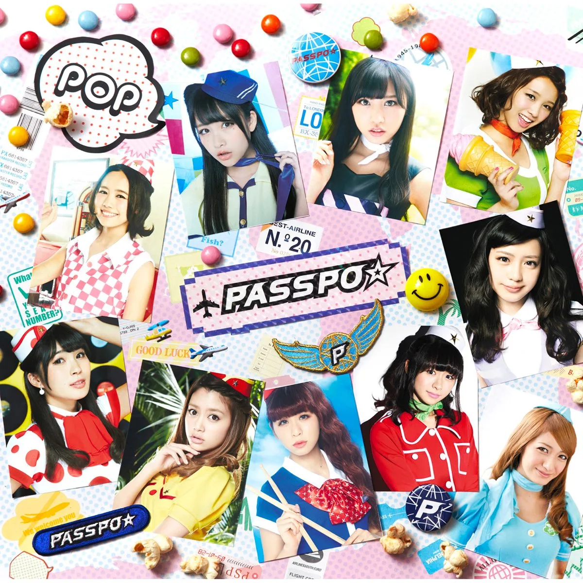 Official album cover art for the release PASSPO☆ COMPLETE BEST ALBUM "POP -UNIVERSAL MUSIC YEARS-" by PASSPO☆