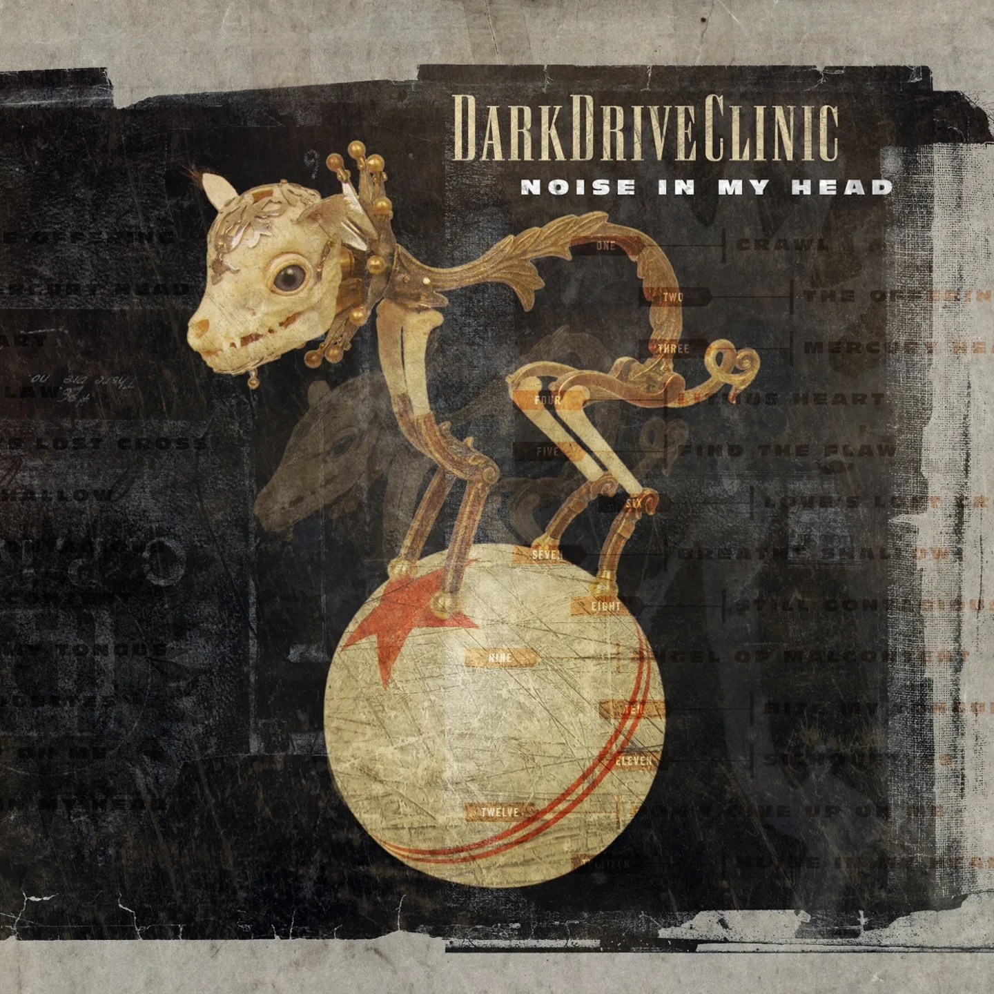 Official album cover art for the release Noise in My Head by DarkDriveClinic