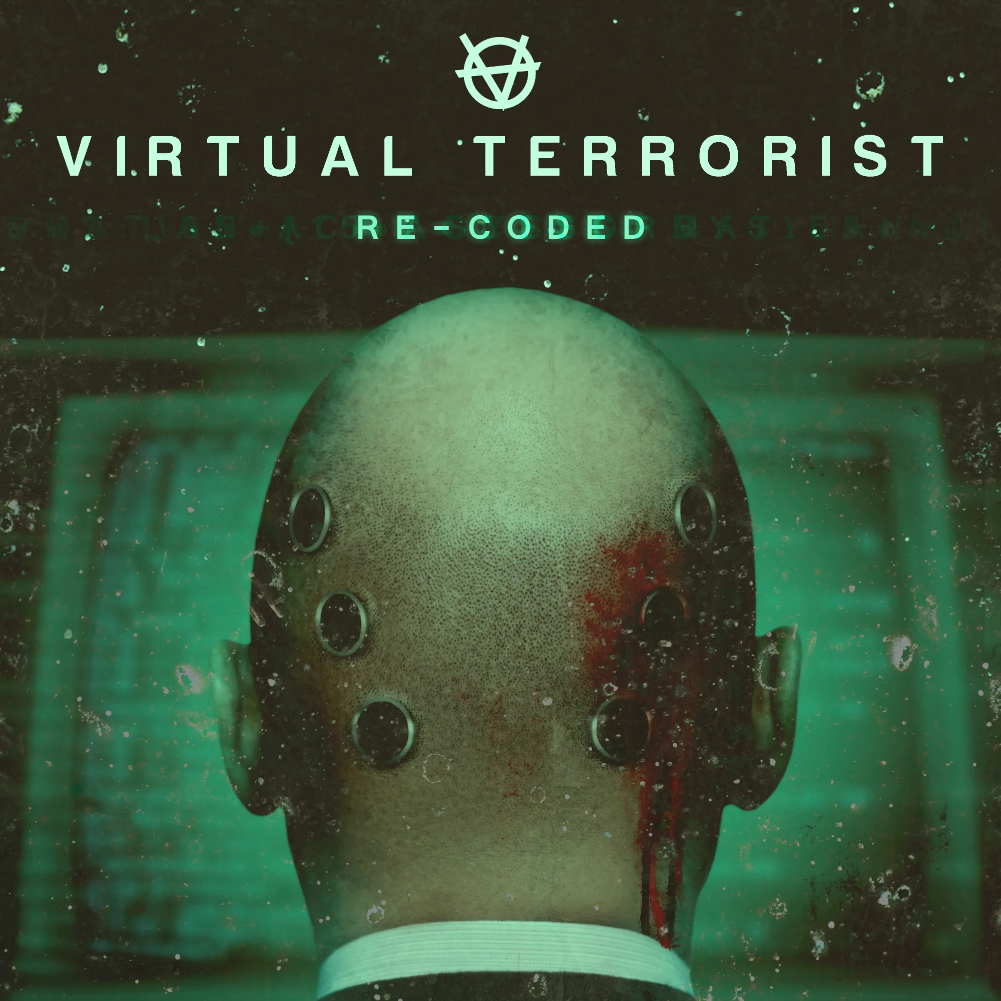 Official album cover art for the release Re-coded by Virtual Terrorist