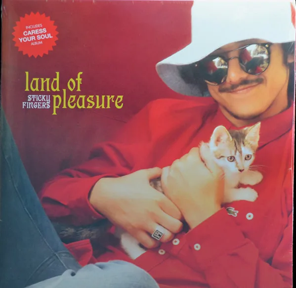 Official album cover art for the release Land Of Pleasure / Caress Your Soul by Sticky Fingers