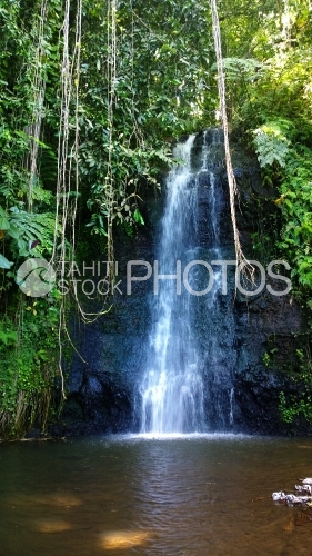 Waterfall on Tahiti island