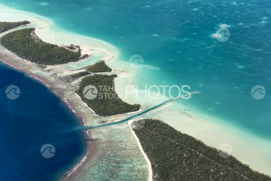 Tupai, aerial view of the atoll