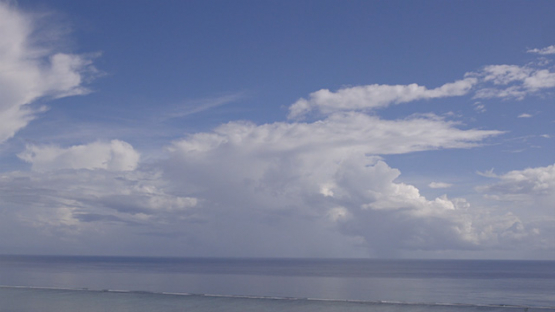 Time lapse, clouds above the ocean, 4K UHD