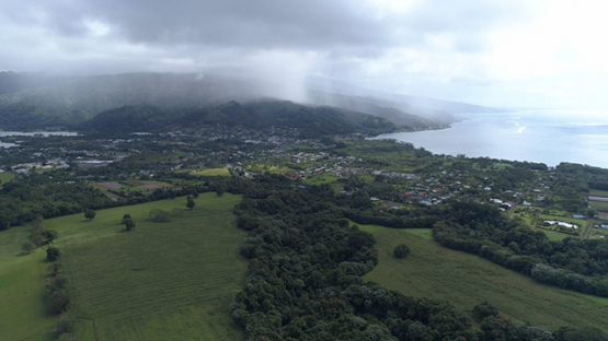 Peninsula of Tahiti, Aerial view of Taravao, 4K UHD