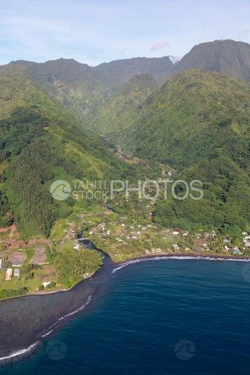 Tahiti aerial photography of Faaone