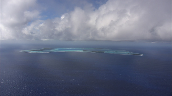 Tetiaroa, Aerial view of the atoll, Windward islands