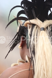 Headdress of Marquesian Dancer, Coiffe d'un danseur Marquisien