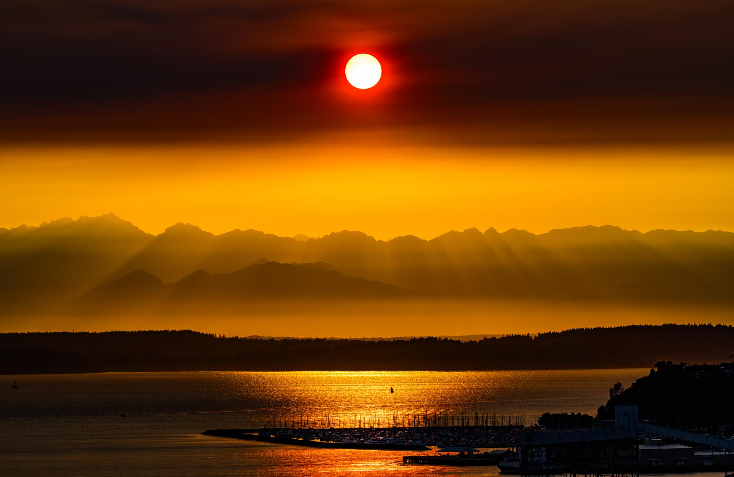 Sunset over Seattle