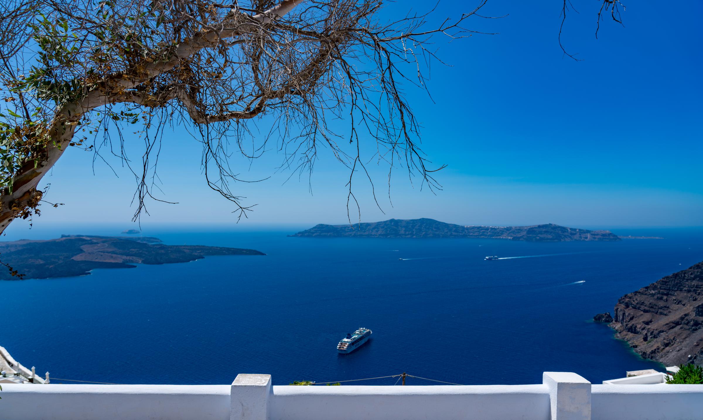 Santorini View Fira South Aegean Greece