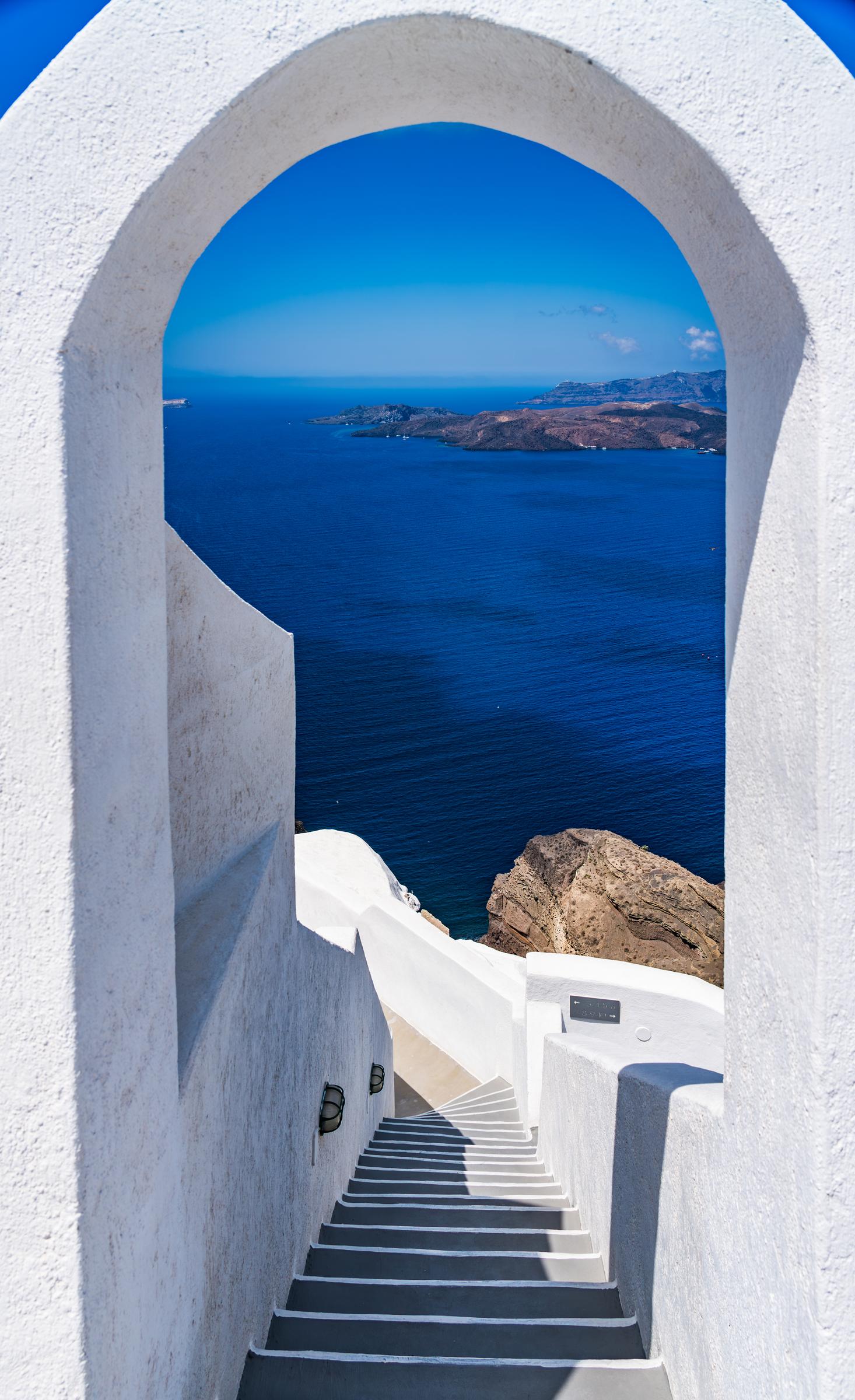 Doorway to the Blue Agean Sea