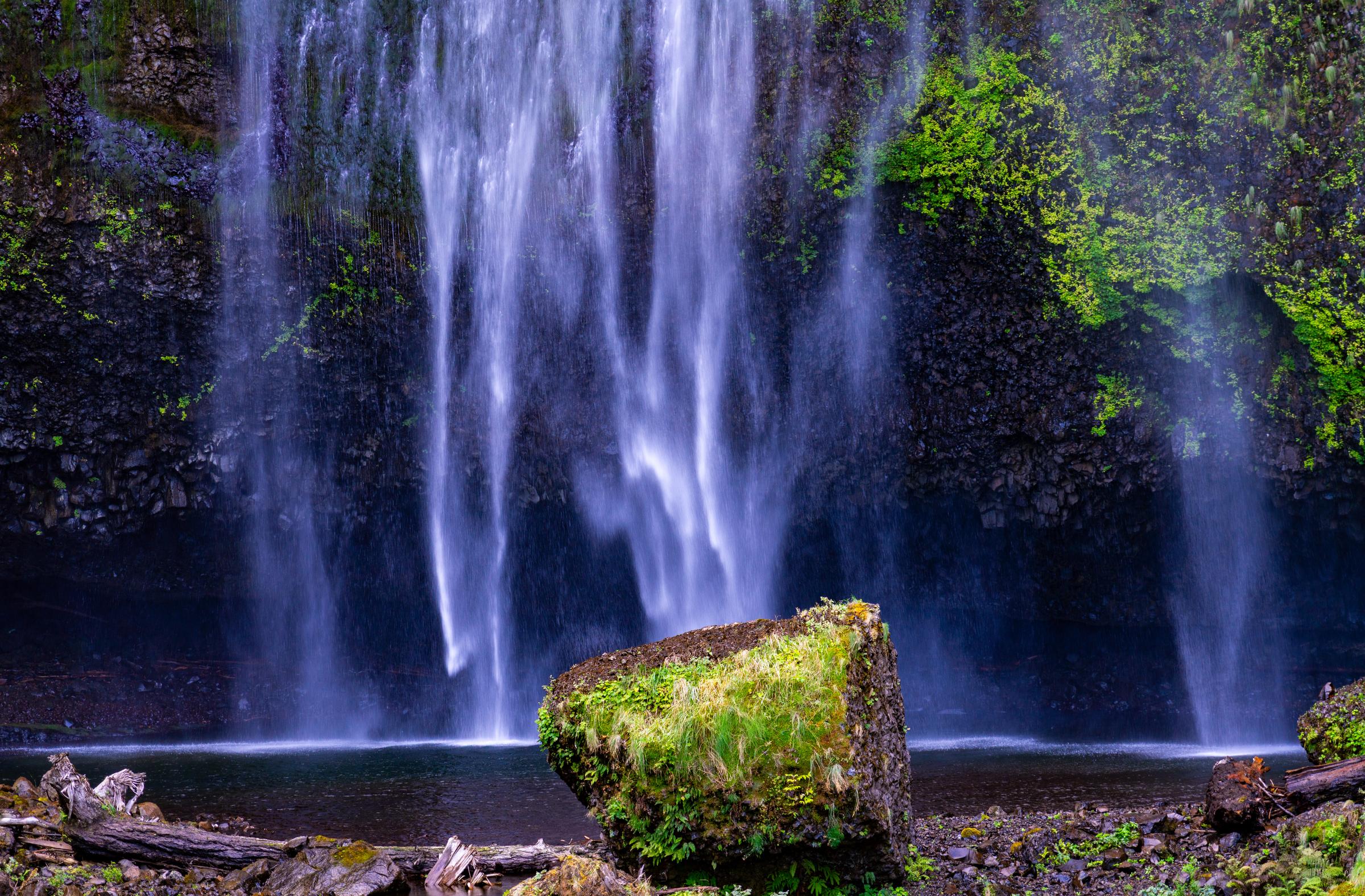 Waterfall in a Forest Multnomah Falls Oregon United States