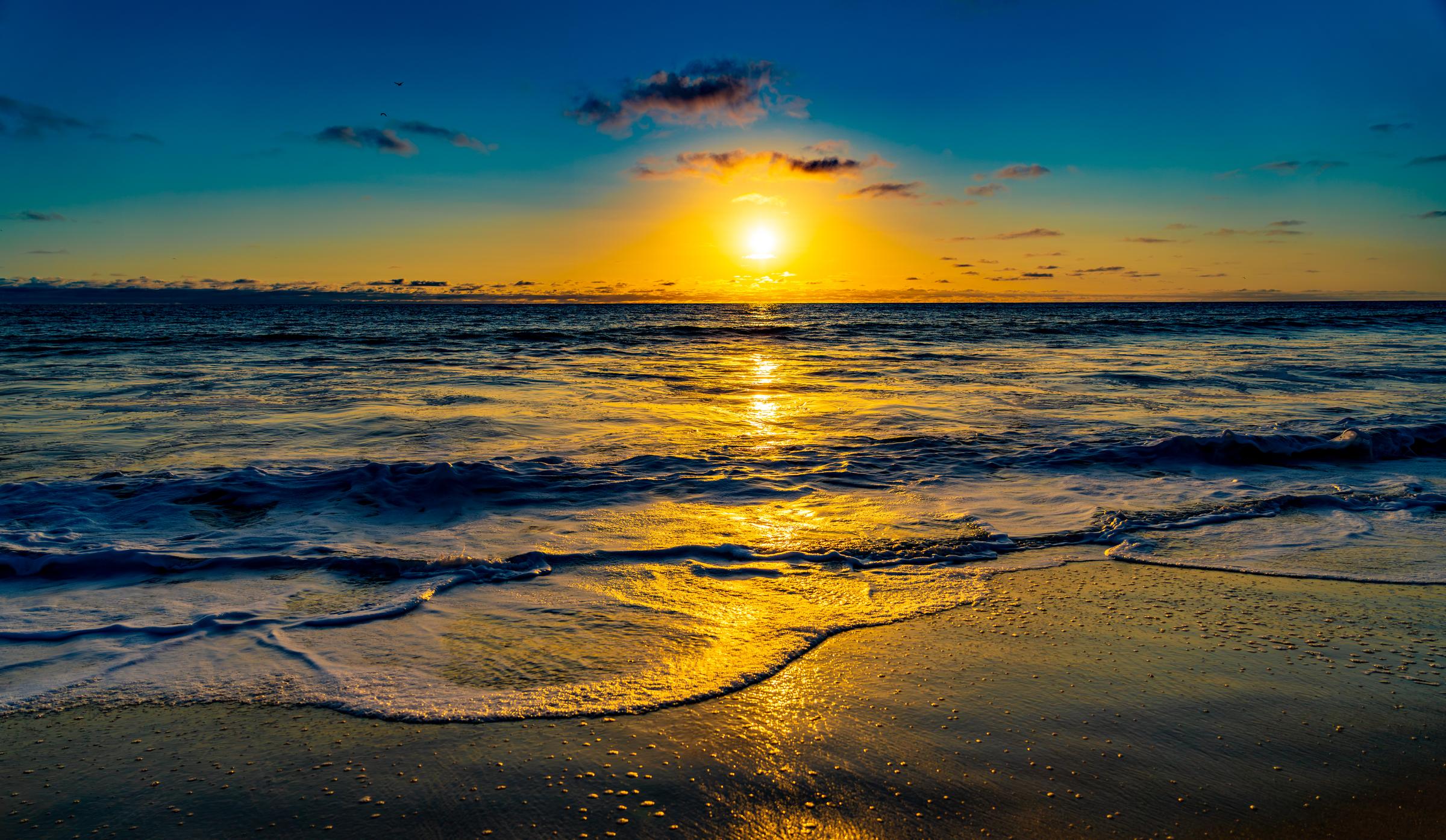 Sunset at Carlsbad Beach