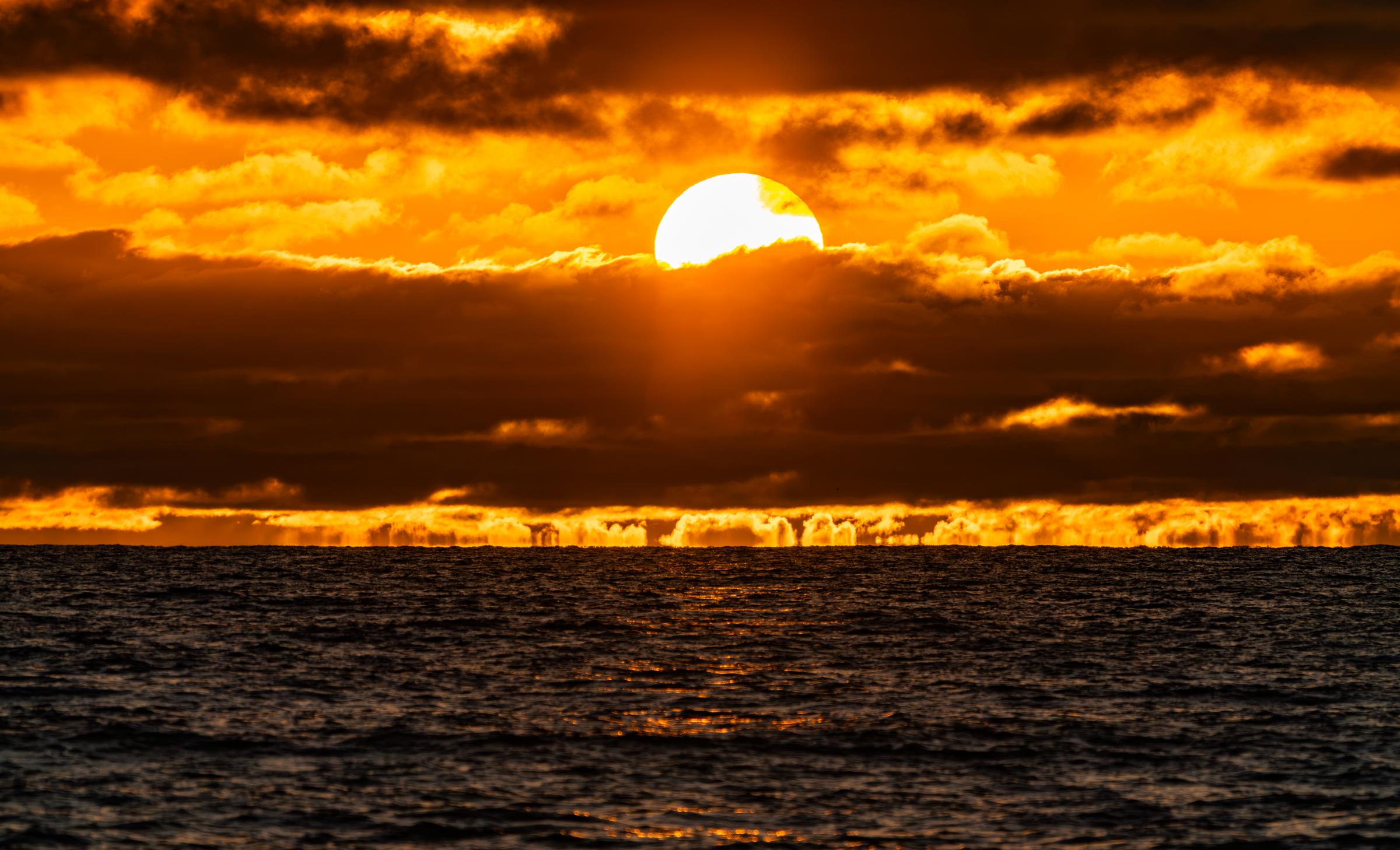 Sunset over the ocean Carlsbad California United States