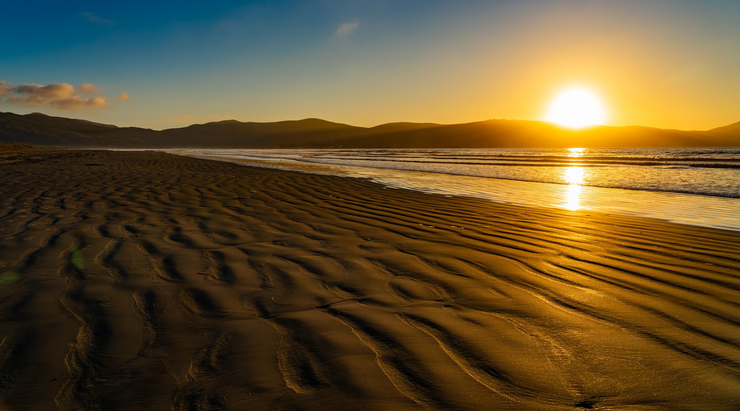 Sunset at the Beach Punta Banda Beach Baja California Mexico