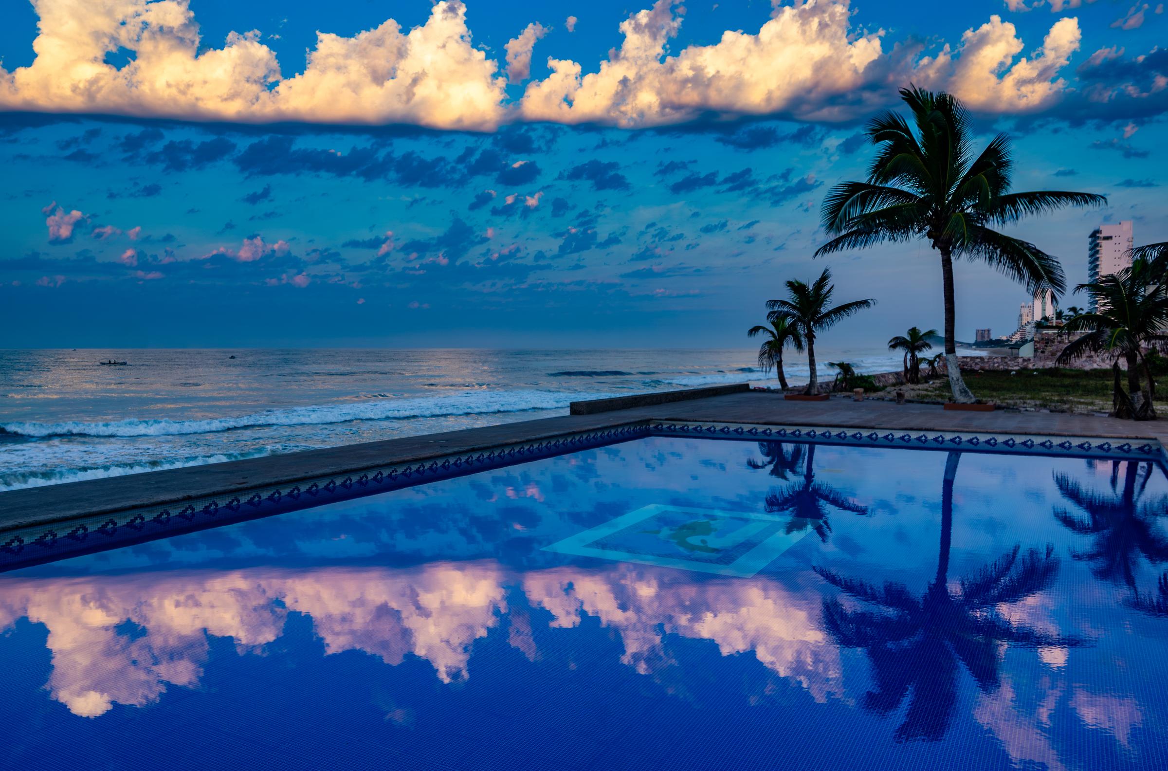 Early Morning by the Pool
