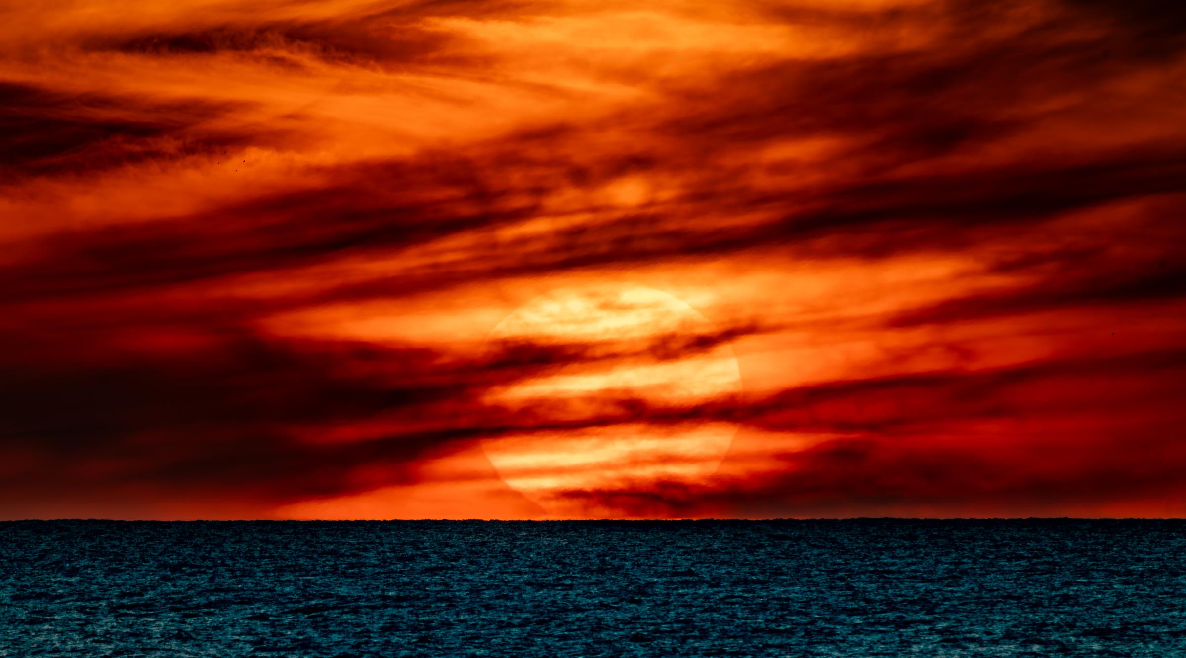 Sunset over the ocean Mazatlan Sinaloa Mexico
