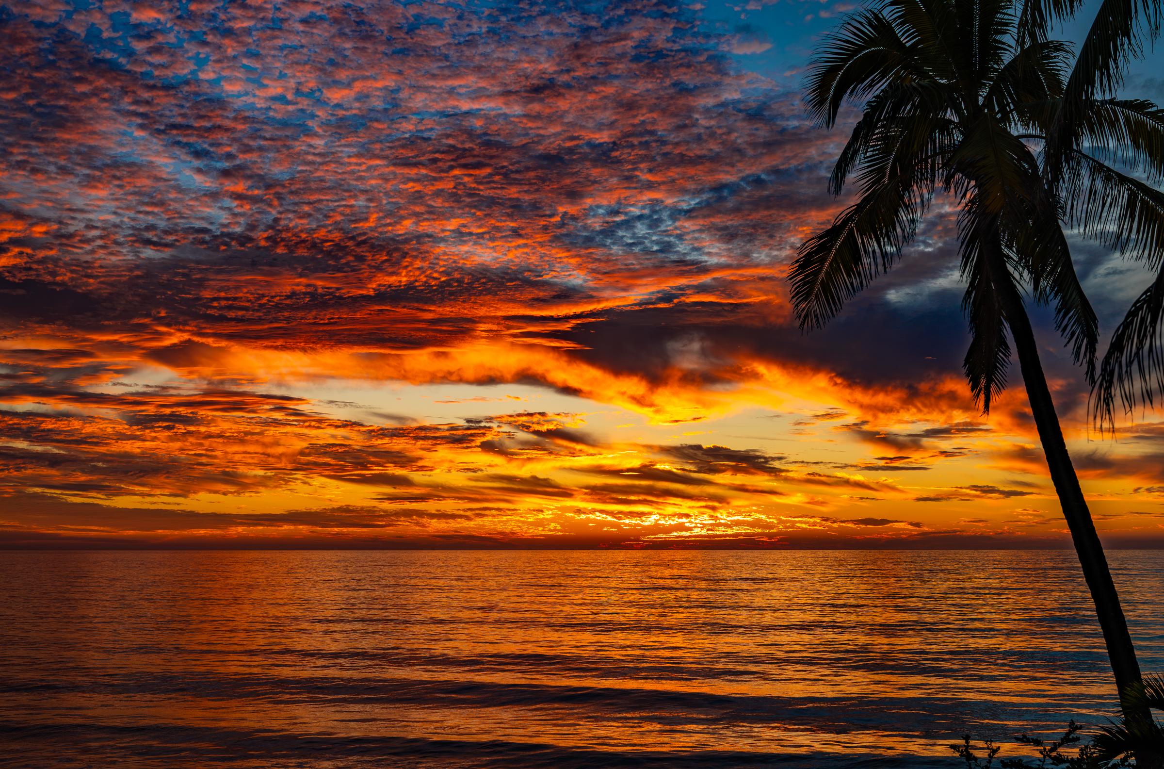 Sunset at the beach Mazatlan Sinaloa Mexico