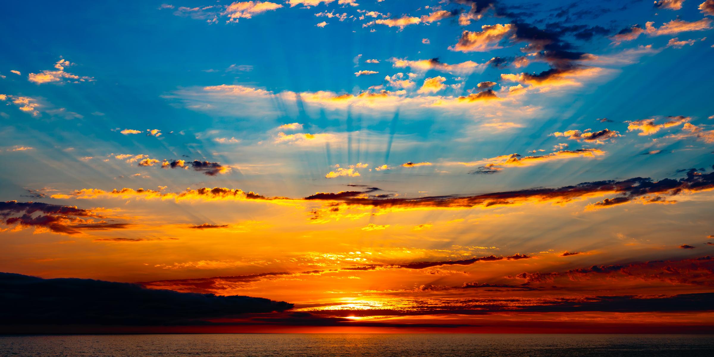 Sunset over the ocean Mazatlan Sinaloa Mexico - 9
