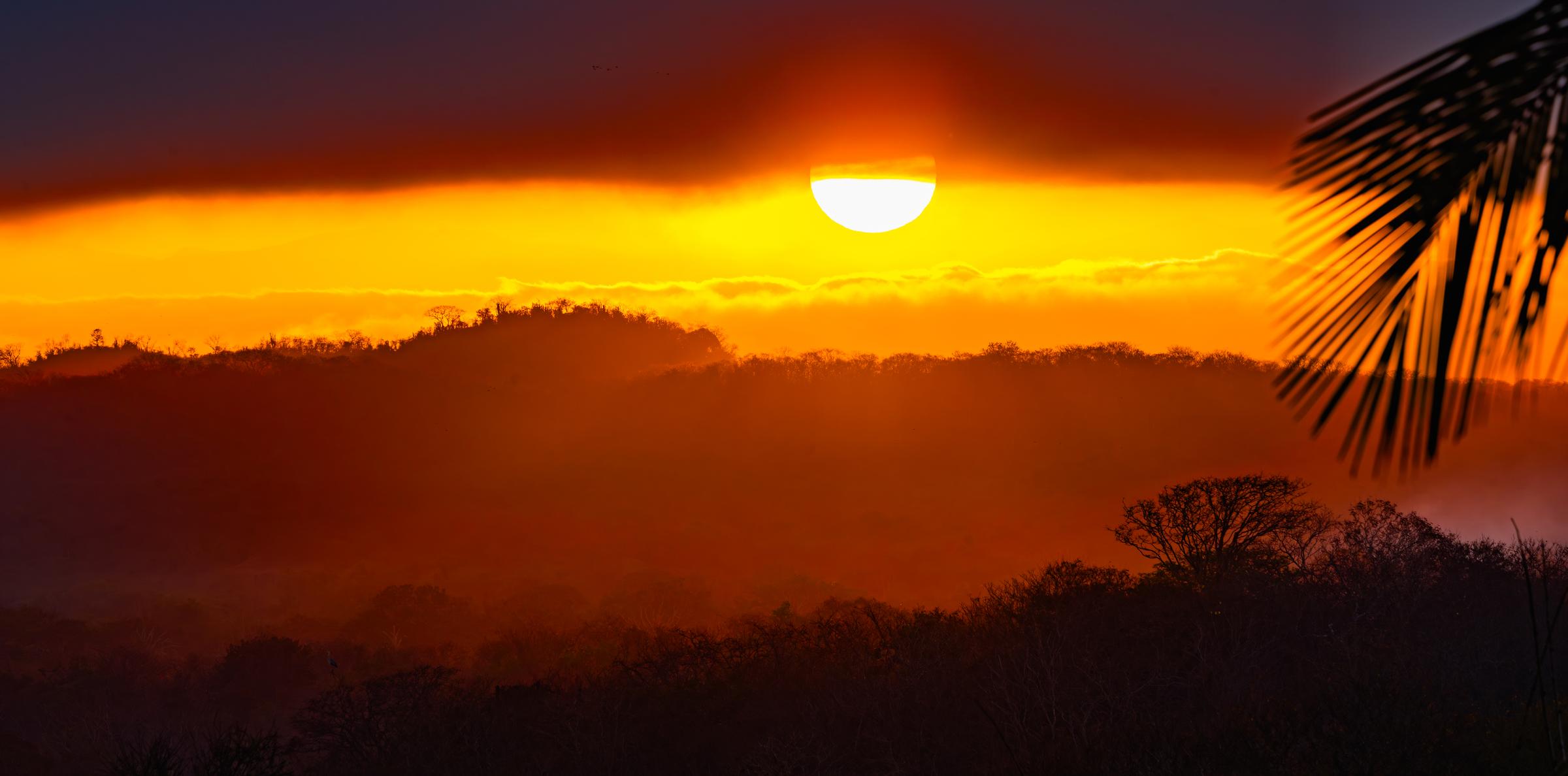 Sunset over a tropical landscape Mazatlan Sinaloa Mexico