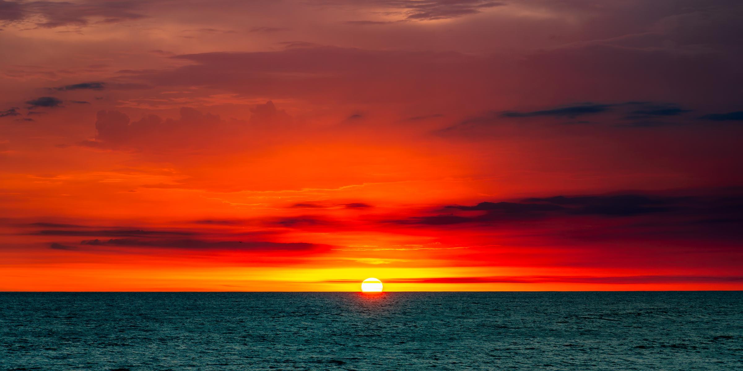 Sunset over the ocean Mazatlan Sinaloa Mexico - 23