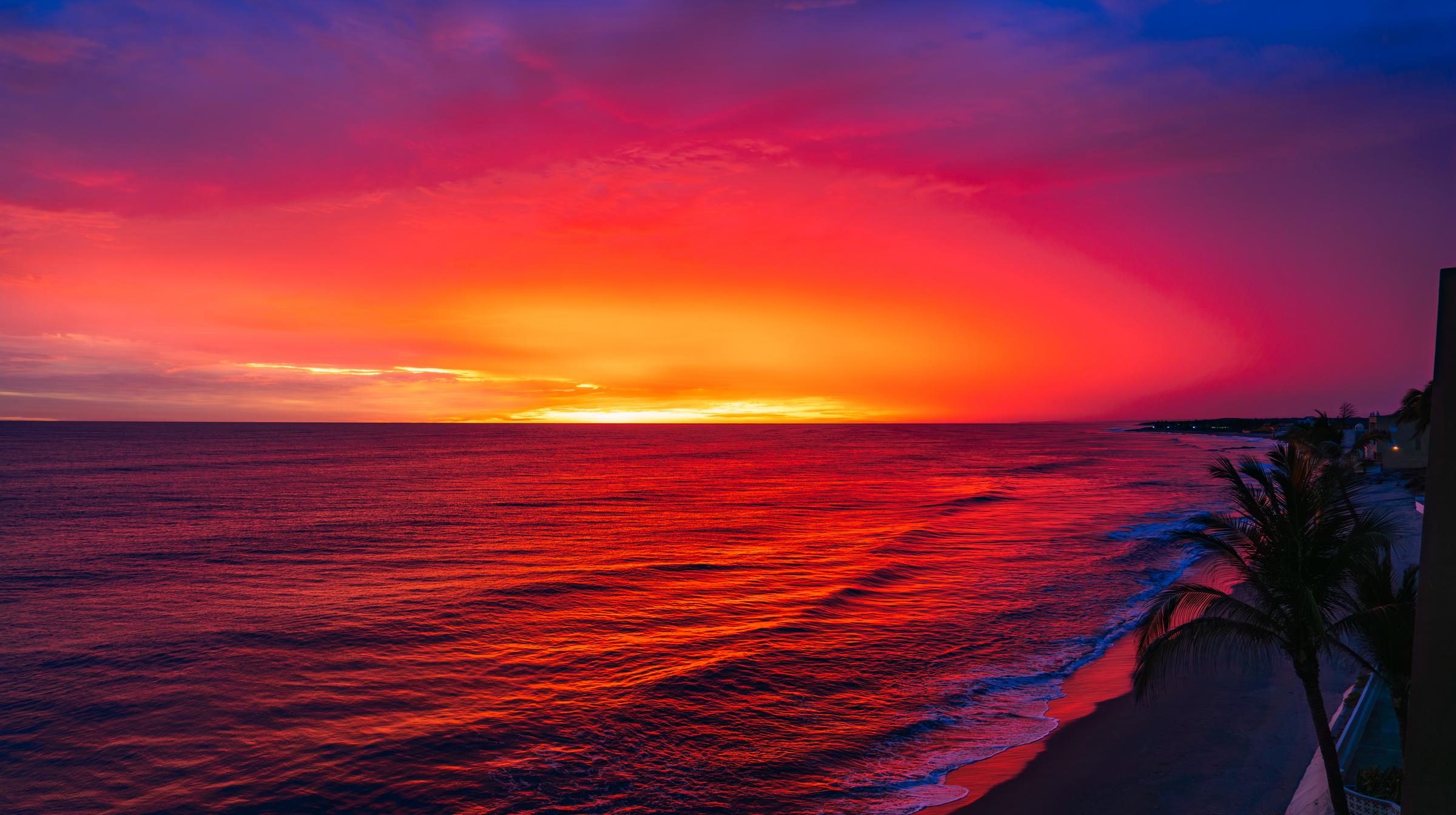 Vibrant Sunset Over the Ocean Mazatlan Sinaloa Mexico - 3
