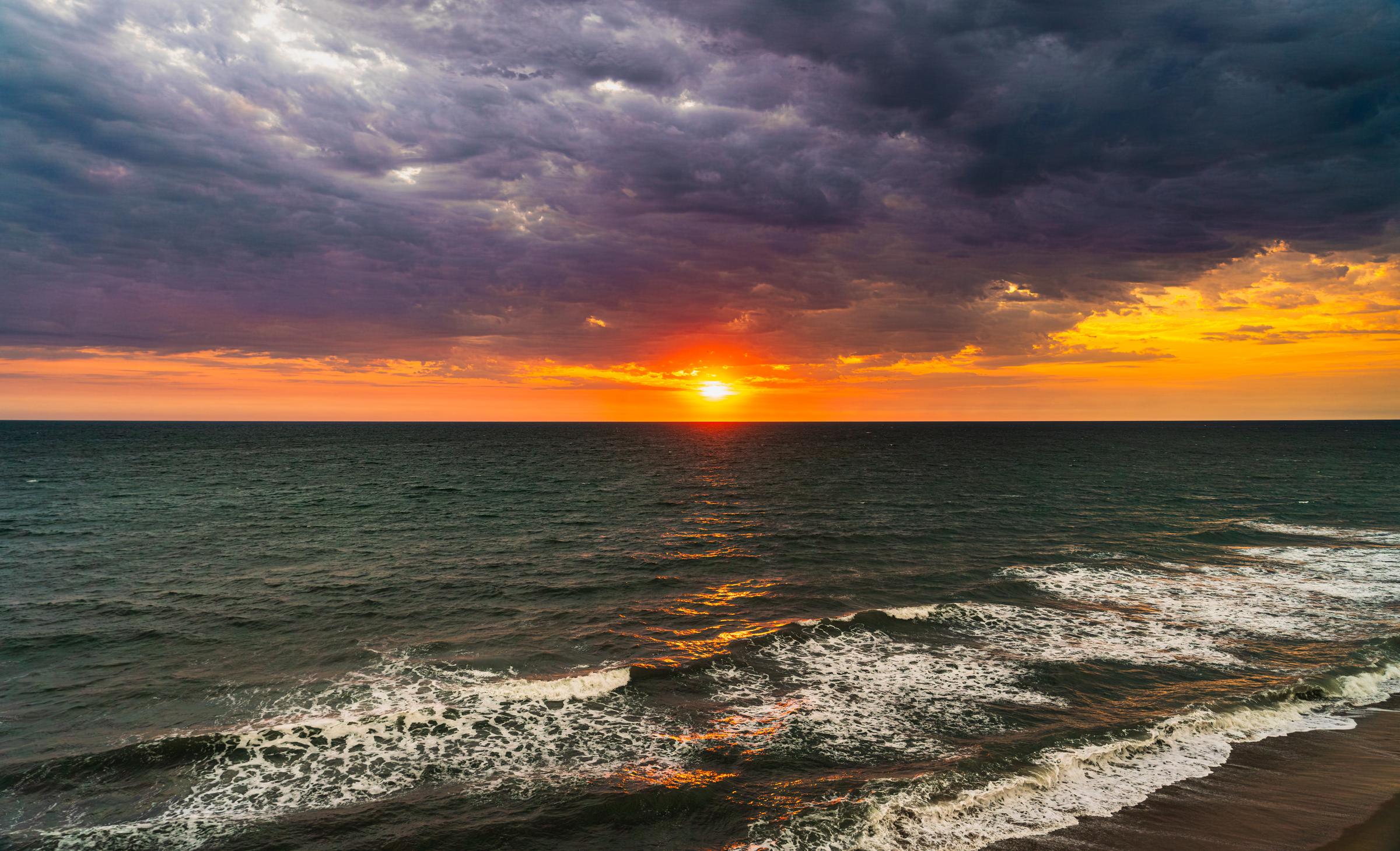 Sunset over the Ocean Mazatlan Sinaloa Mexico