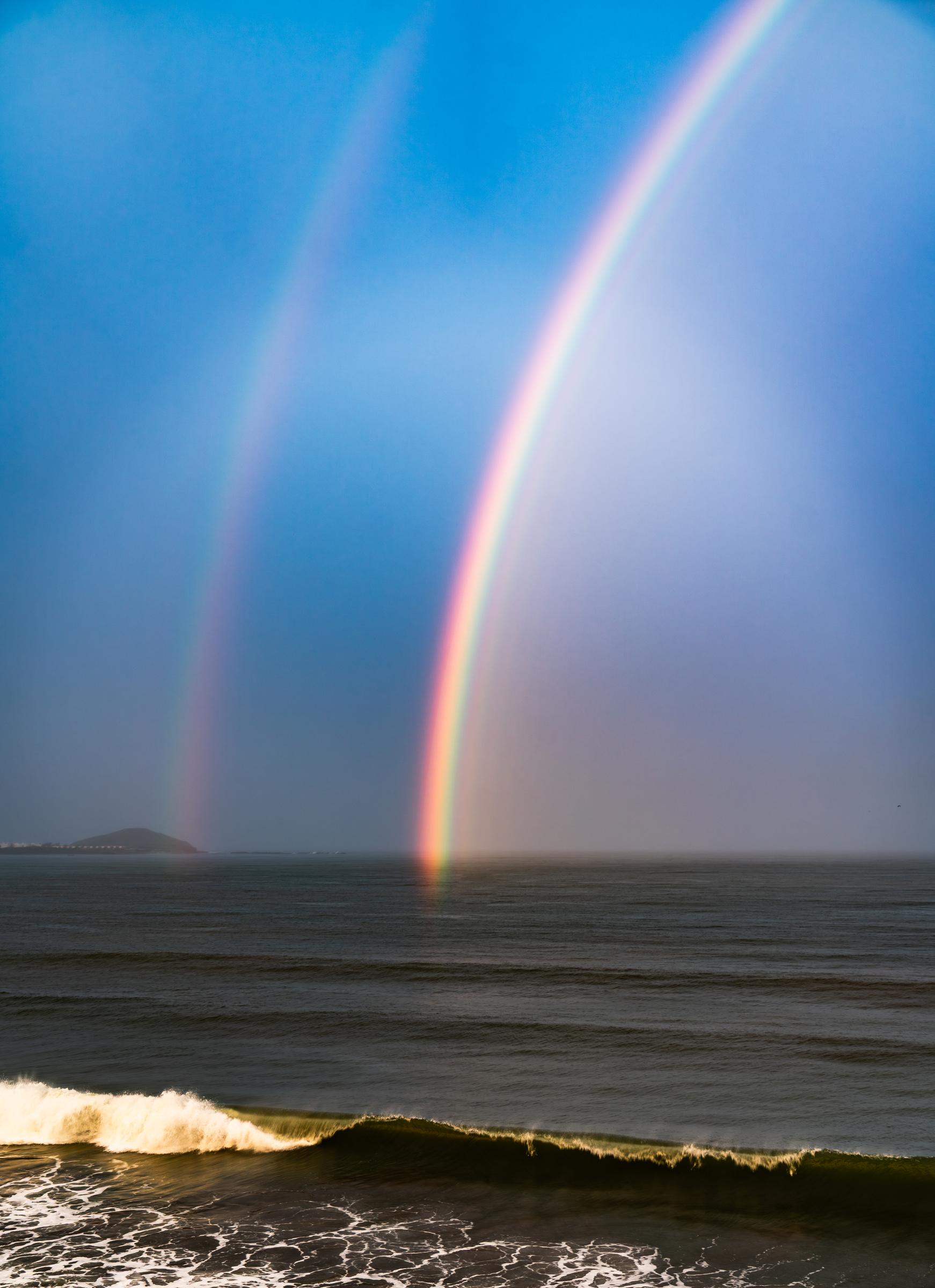 Rainbow over the ocean Mazatlan Sinaloa Mexico - 2