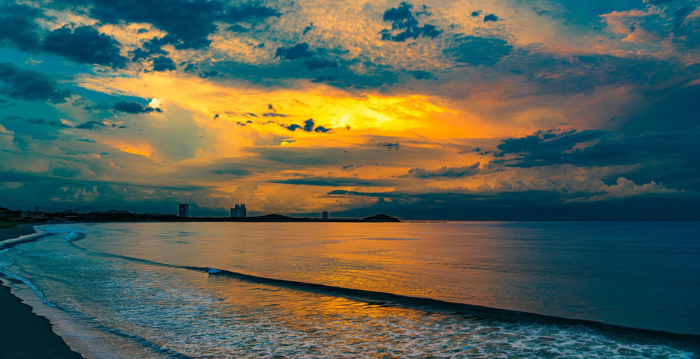 Sunset at Mazatlan Beach - 2