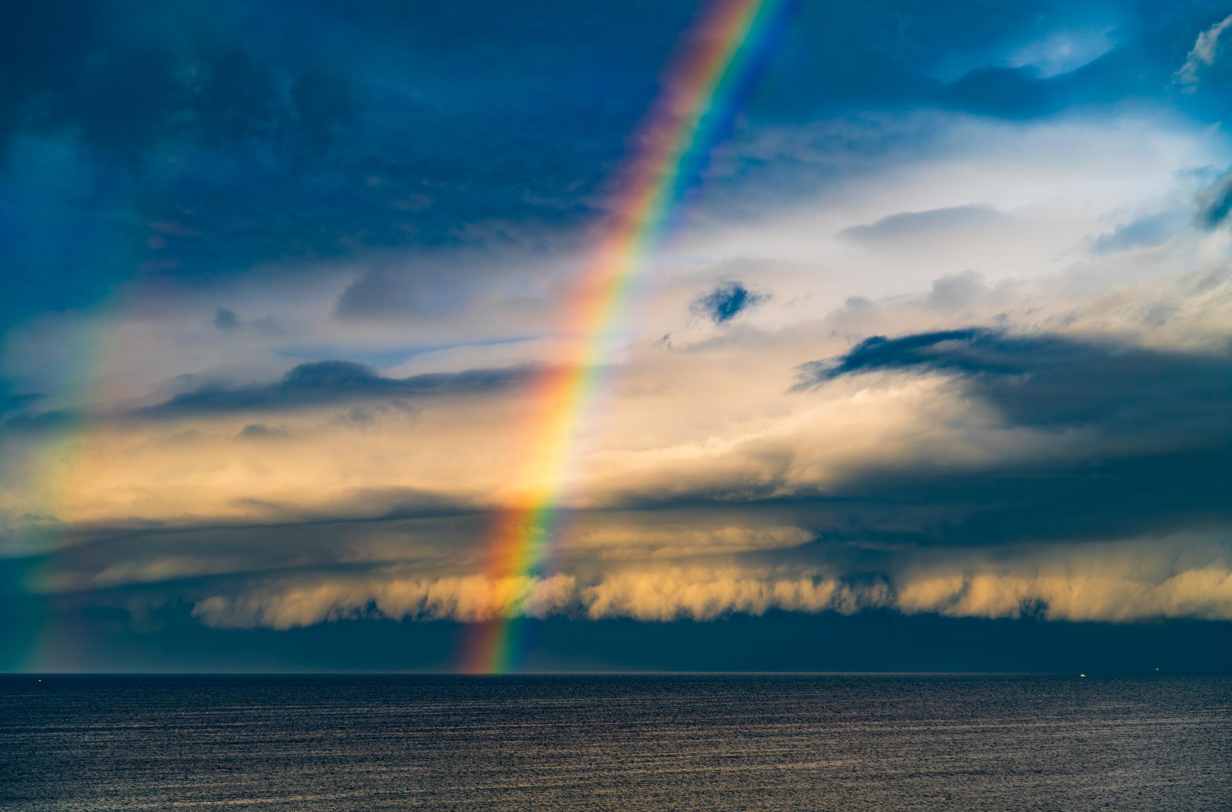 Rainbow over the ocean Mazatlan Sinaloa Mexico - 4