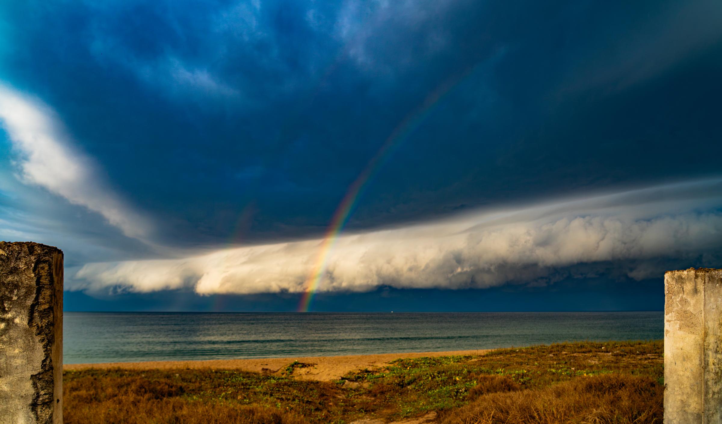 Rainbow over the ocean Mazatlan Sinaloa Mexico - 5