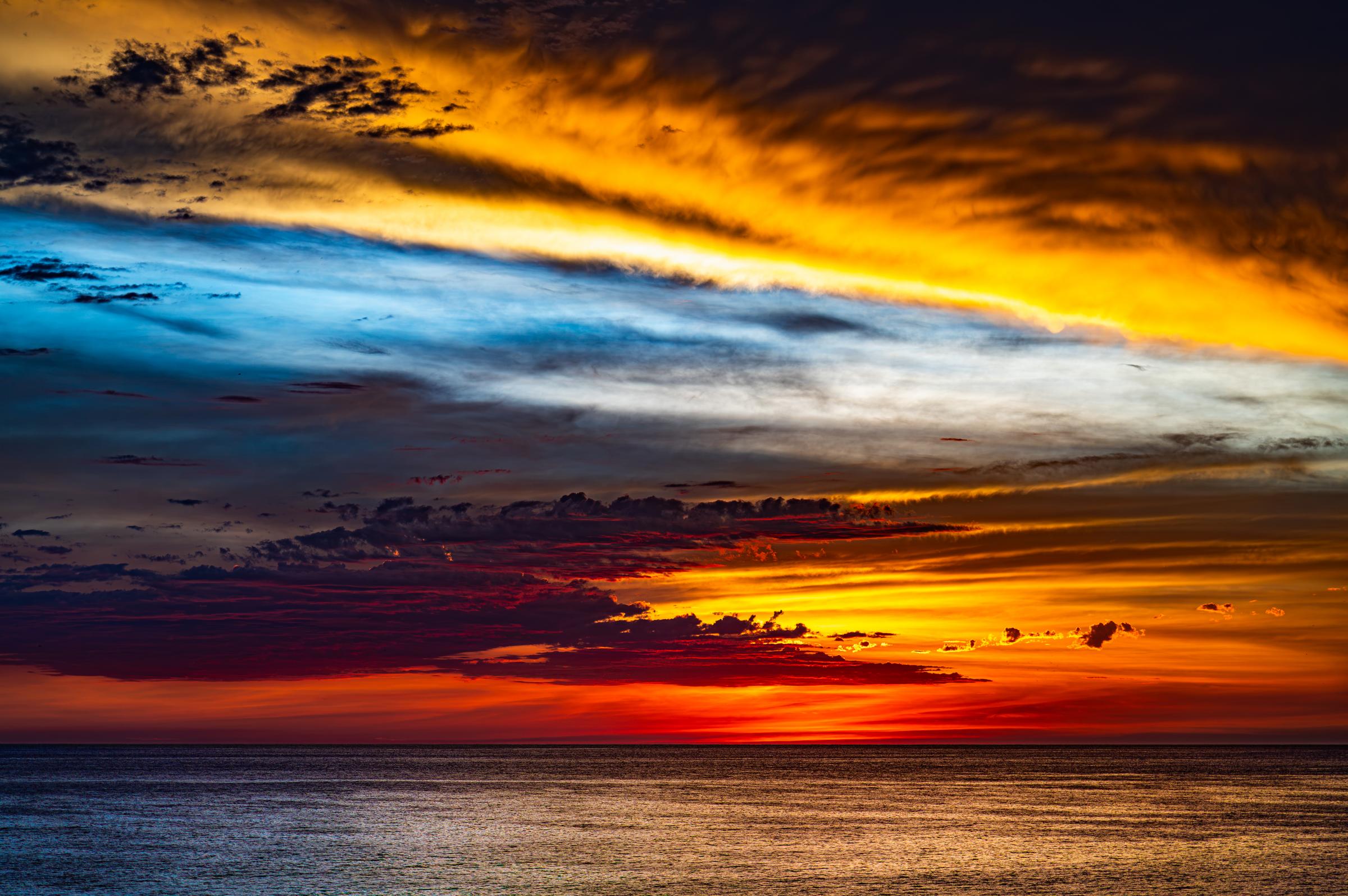 Sunset over the ocean Mazatlan Sinaloa Mexico - 34