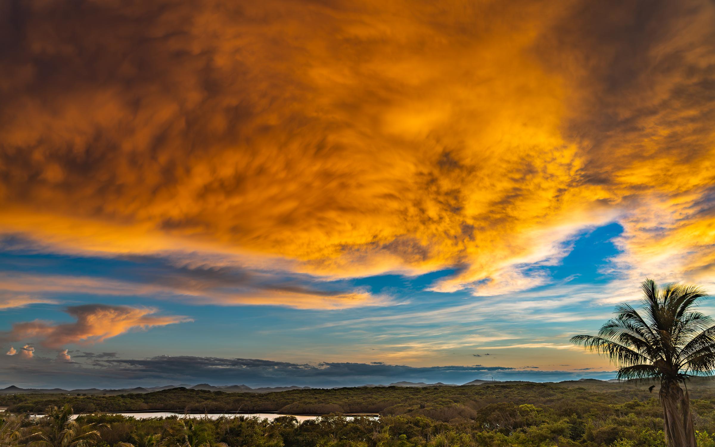 Dramatic Sunset Over the Coast Mazatlan Sinaloa Mexico