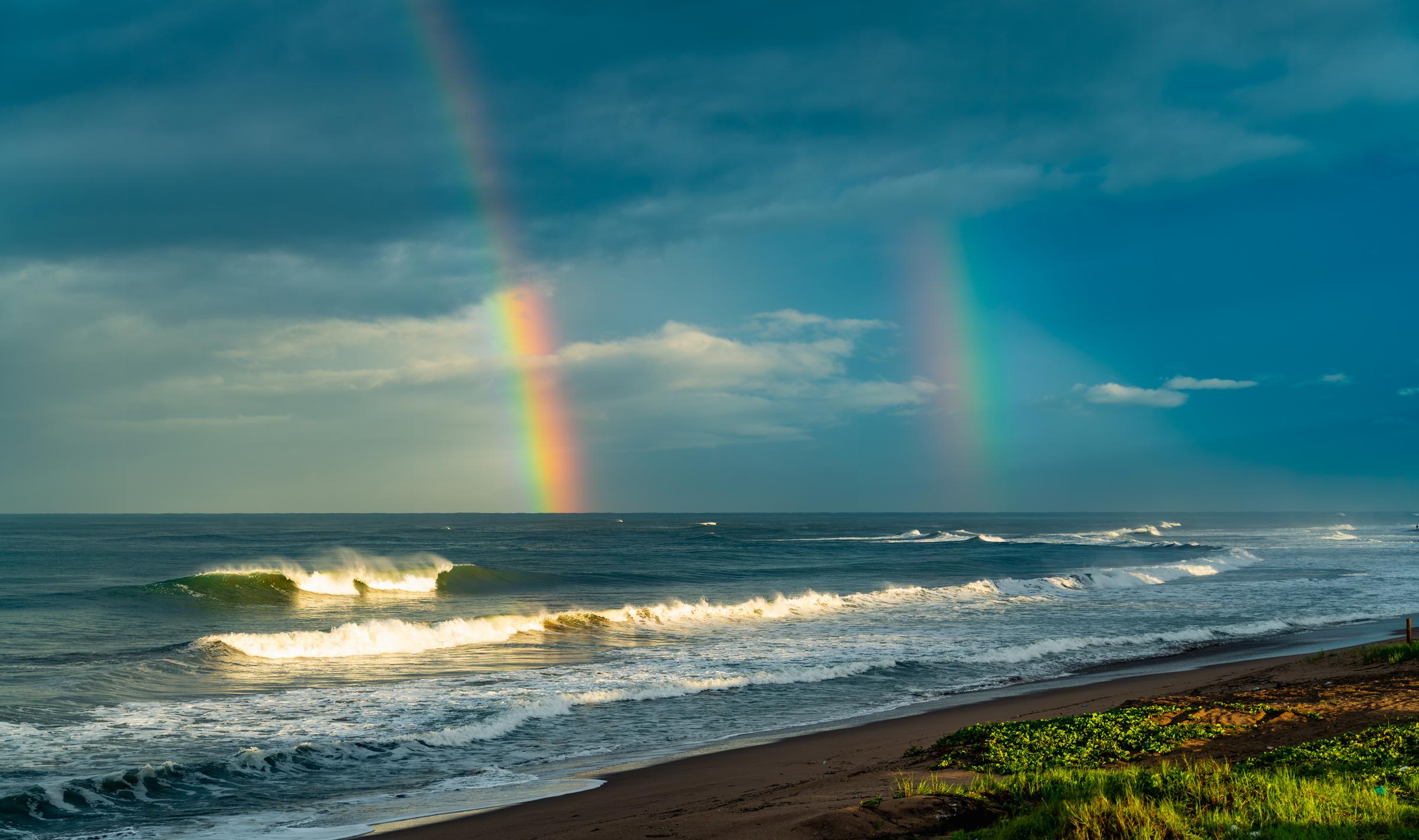 Rainbow over the ocean Mazatlan Sinaloa Mexico - 9