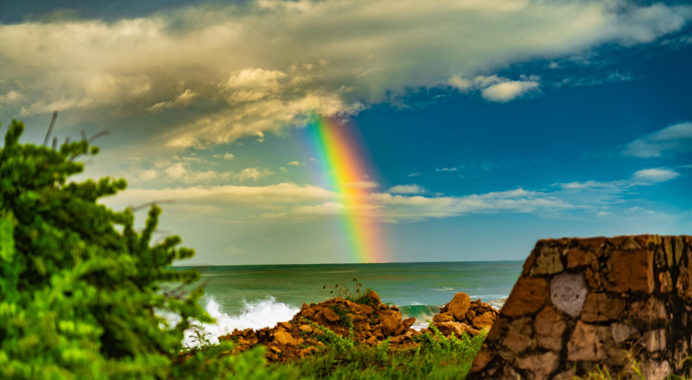 Rainbow over the ocean Mazatlan Sinaloa Mexico - 11