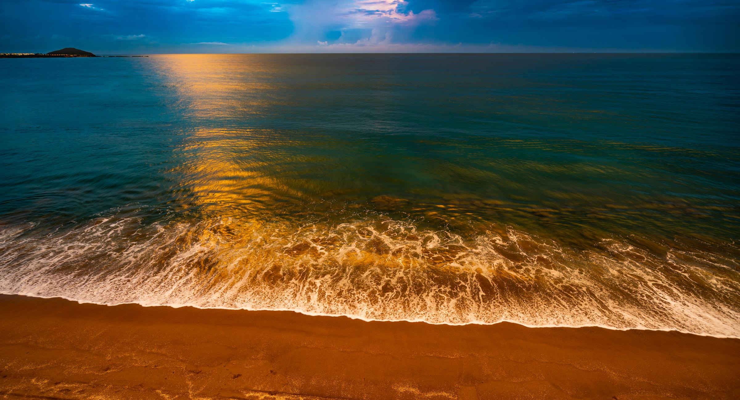 Beach at Dusk Mazatlan Sinaloa Mexico