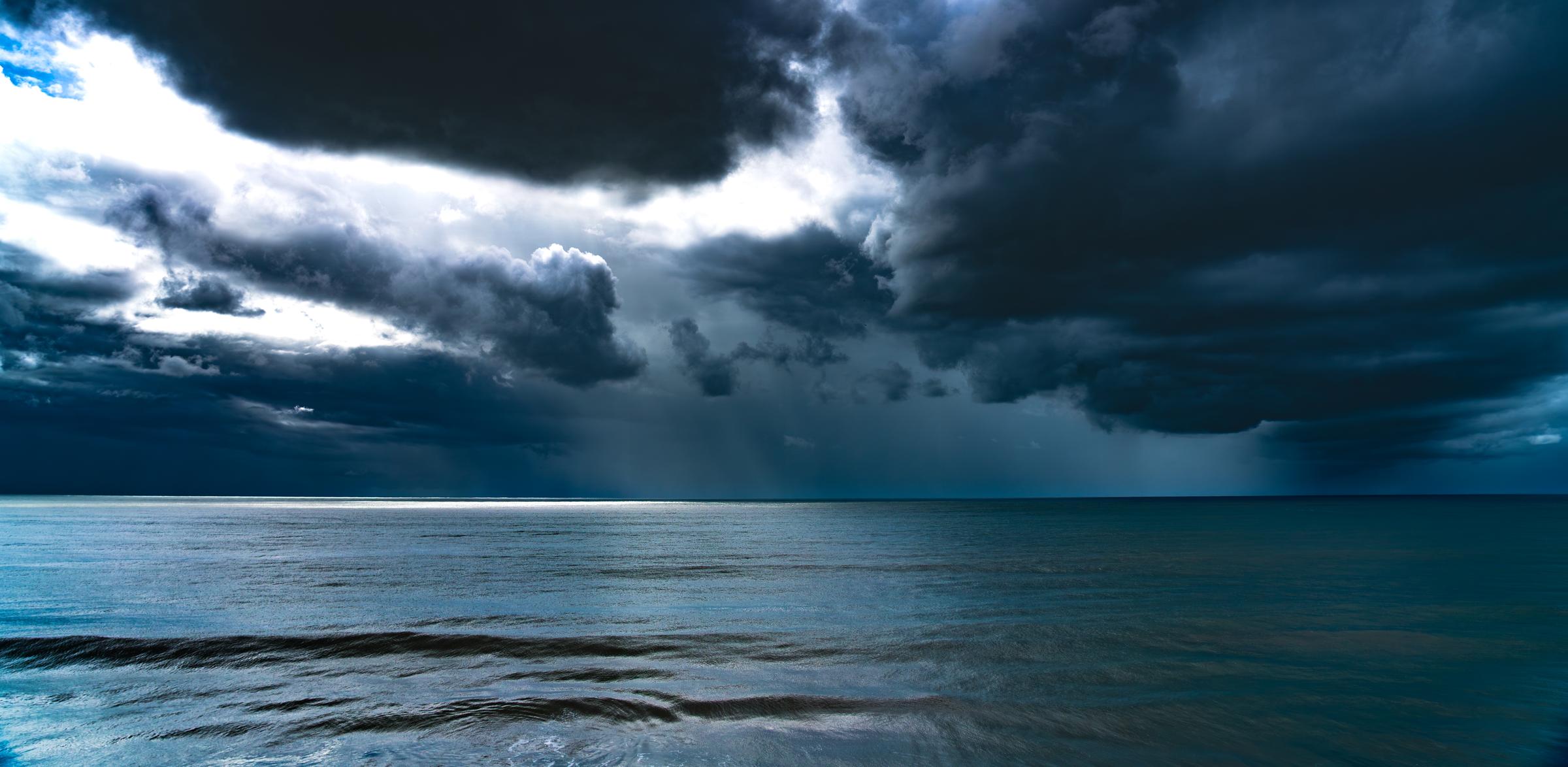 Stormy Sky Over Ocean Mazatlan Sinaloa Mexico