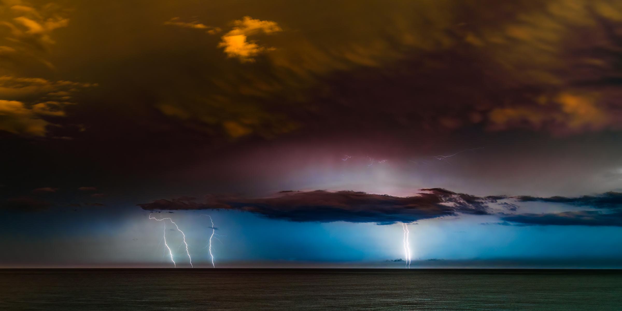 Lightning Storm at Sunrise - 5