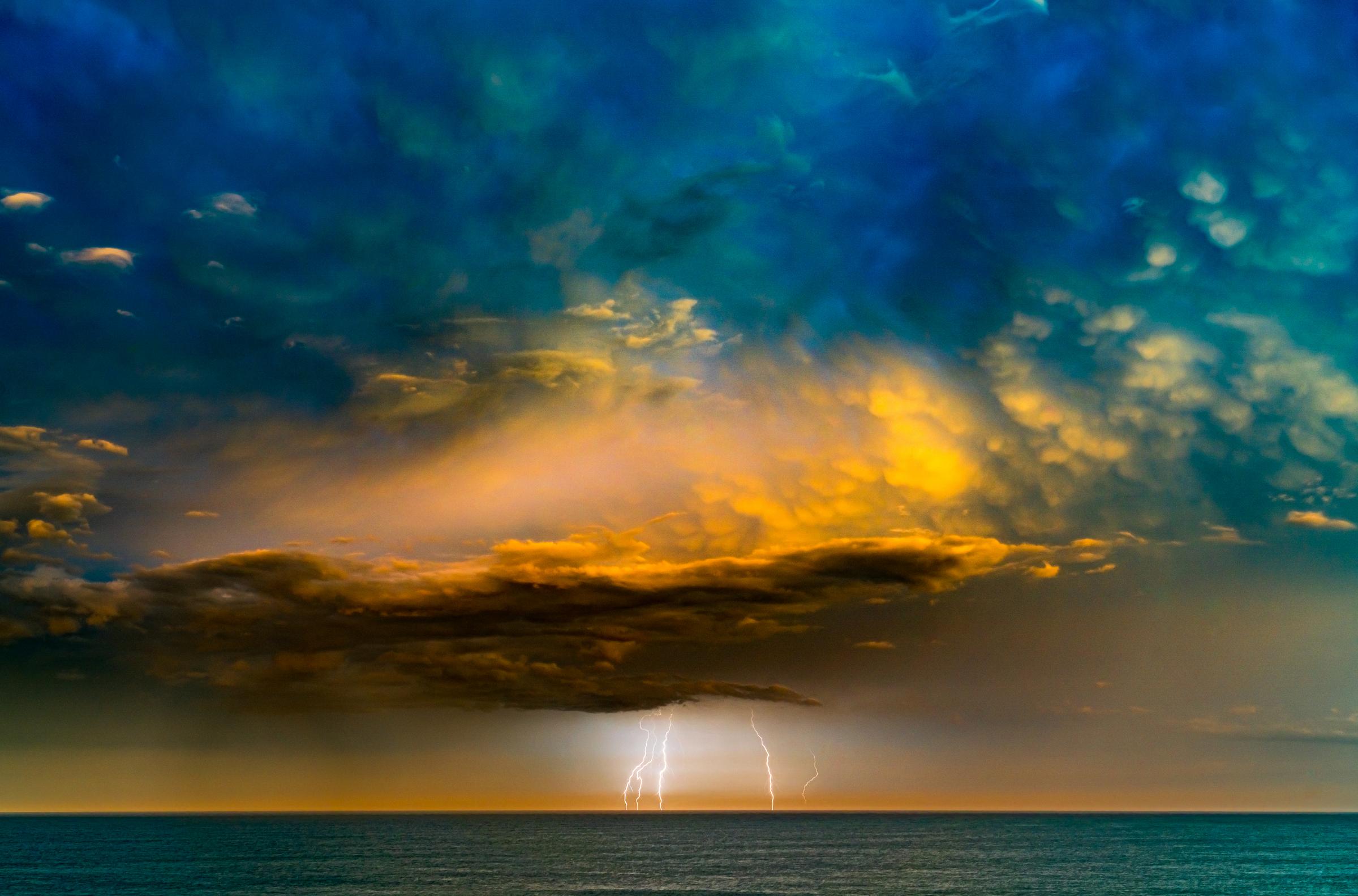 Sunrise Lightning Storm - 2