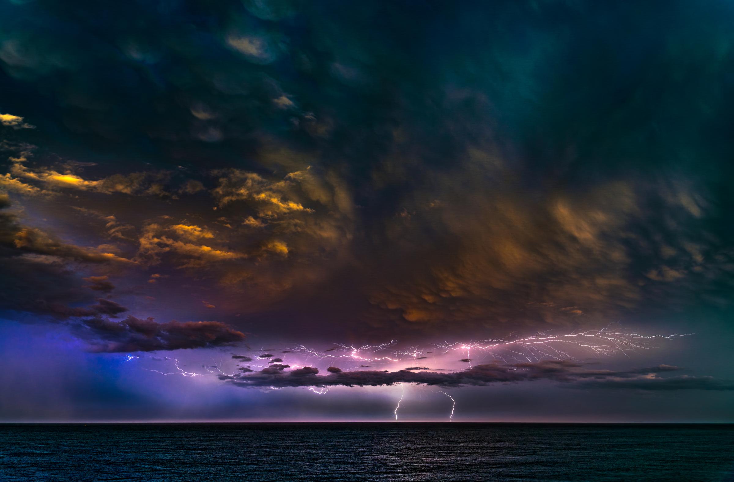 Lightning Storm at Sunrise - 9