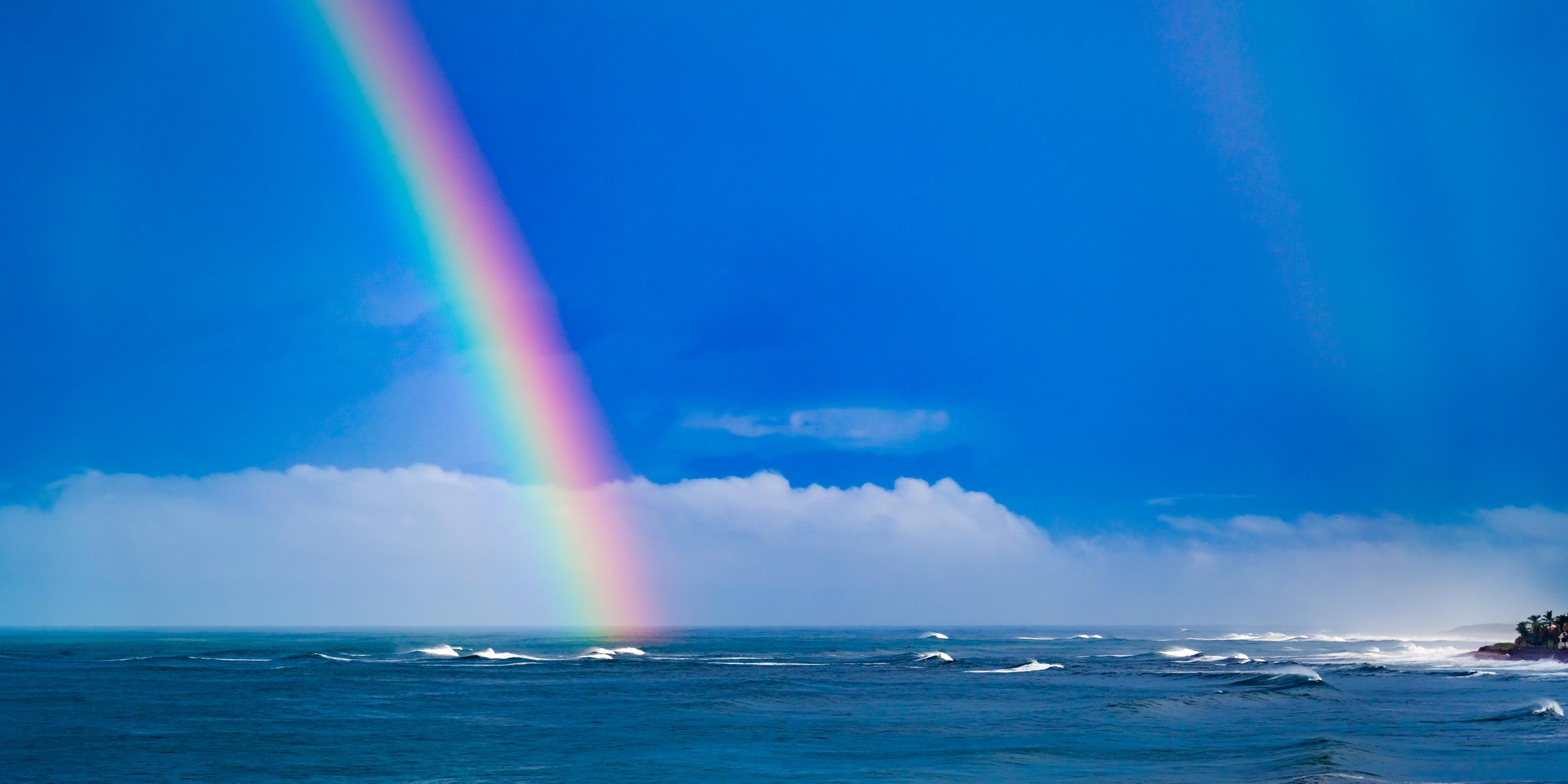 Rainbow over the ocean Mazatlan Sinaloa Mexico - 12