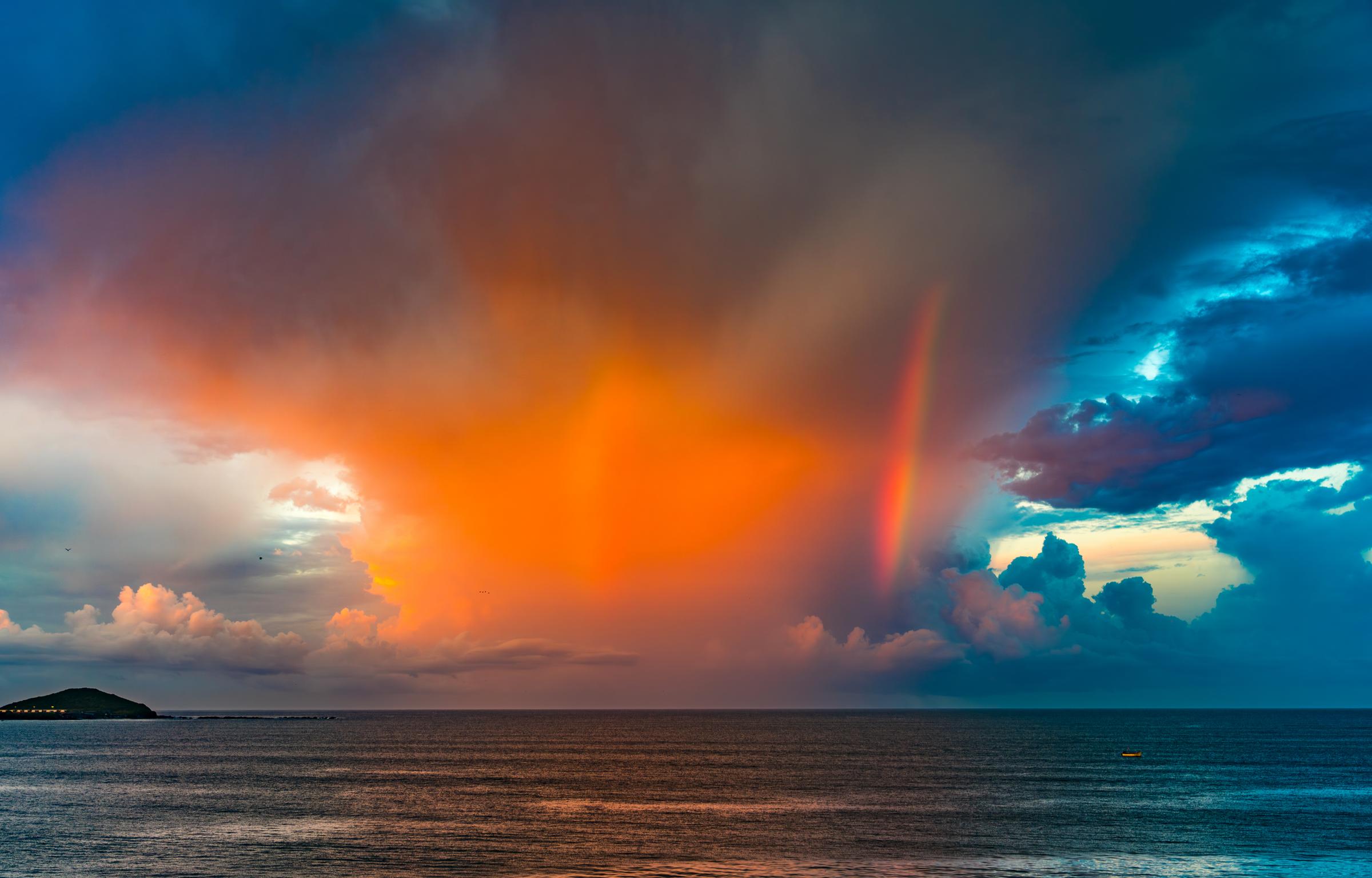 Rainbow over the Sea Mazatlan Sinaloa Mexico - 3