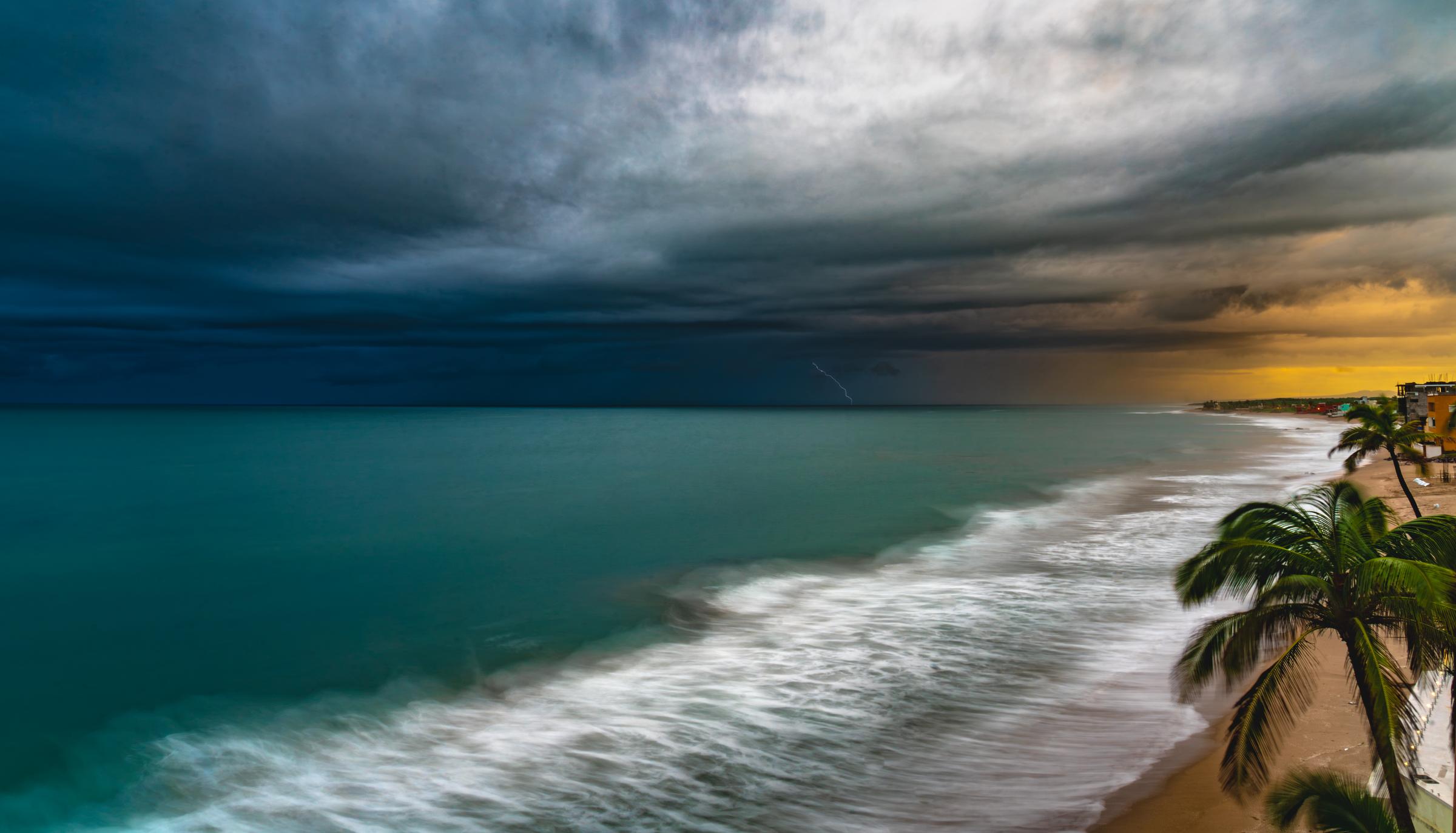 Stormy Sky Over the Ocean Mazatlan Sinaloa Mexico - 3
